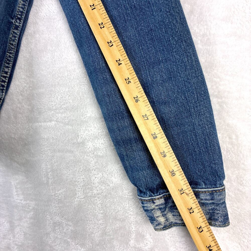 VTG Levis Trucker Jacket Mens L Denim Type 3 Faded Distressed Whiskered 72334 - Picture 11 of 14